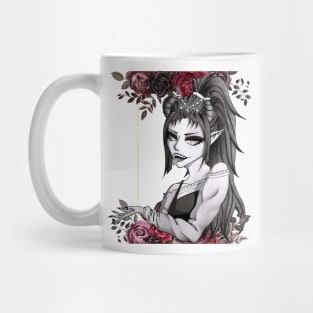 Succubus: Demonic Beauty (gothic flowers) Mug